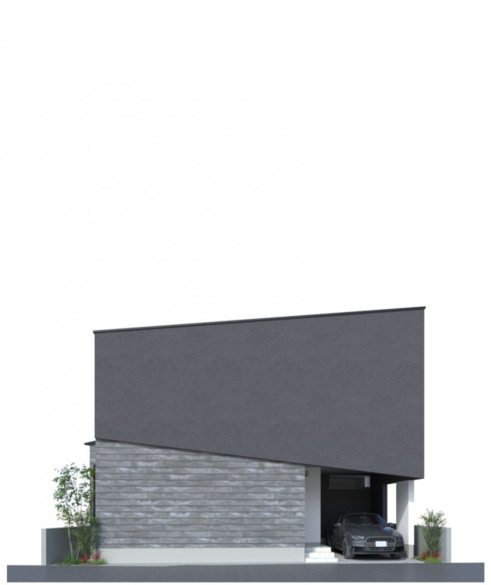 モダンな質感と耐久性を両立した、素材で魅せるスタイリッシュな外観