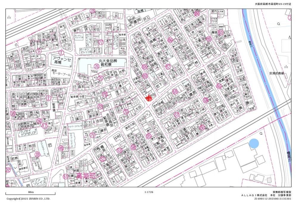 大阪府高槻市高垣町土地
