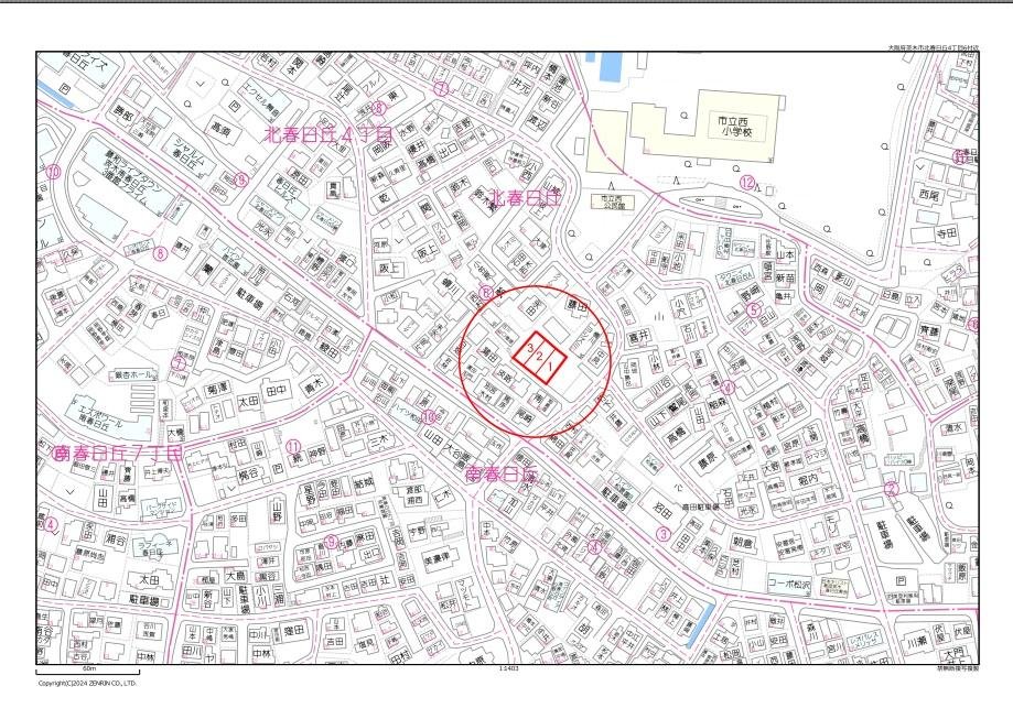 大阪府茨木市北春日丘4丁目土地